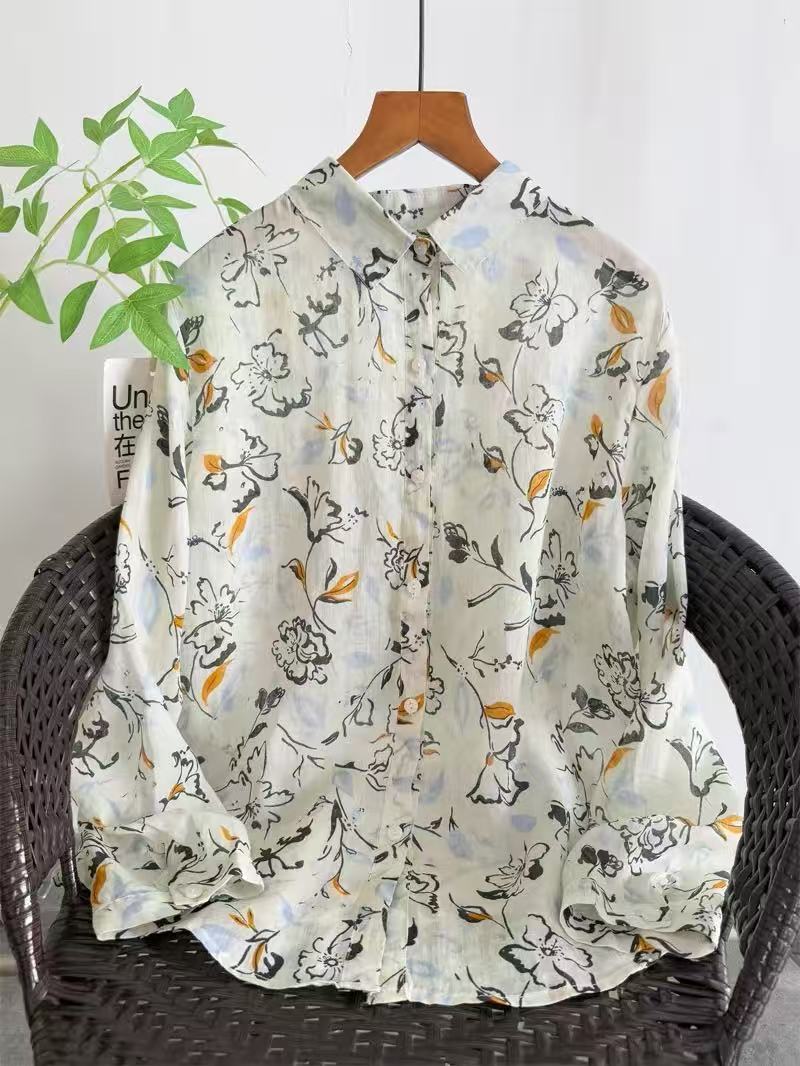 Japan Summer Clothing Women - Camicie vintage 2026 in 100% ramiè