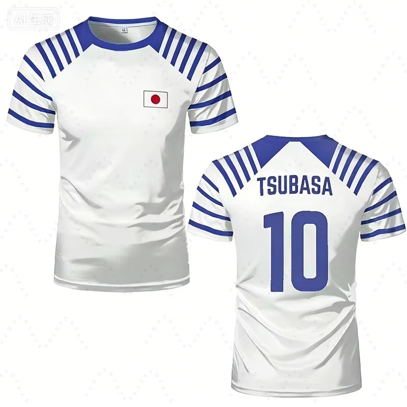 Japan Summer Clothing Women - T-shirt Anime Captain Tsubasa 2026 Calda
