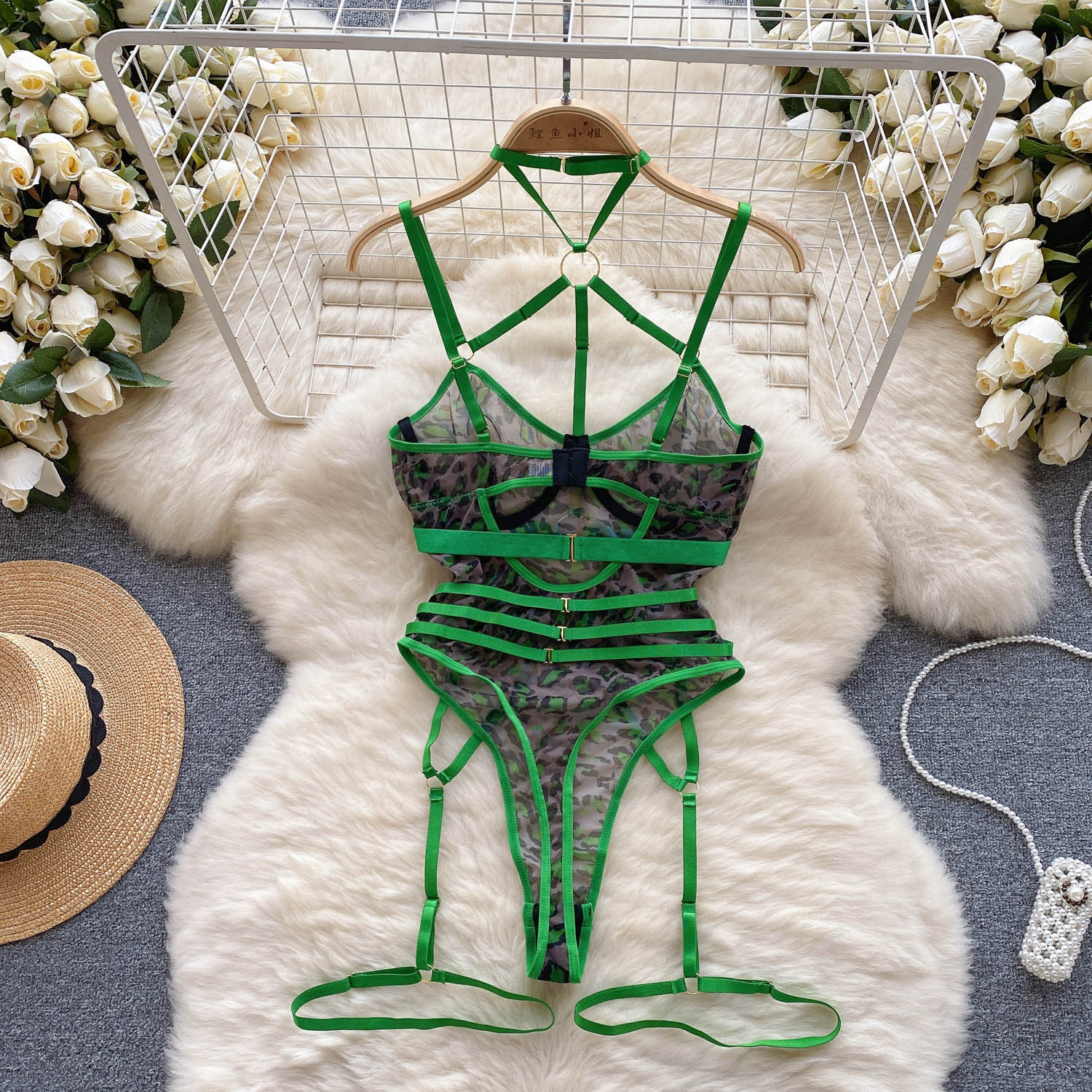 Summer Clothing Vintage - Body da donna con spalline vintage