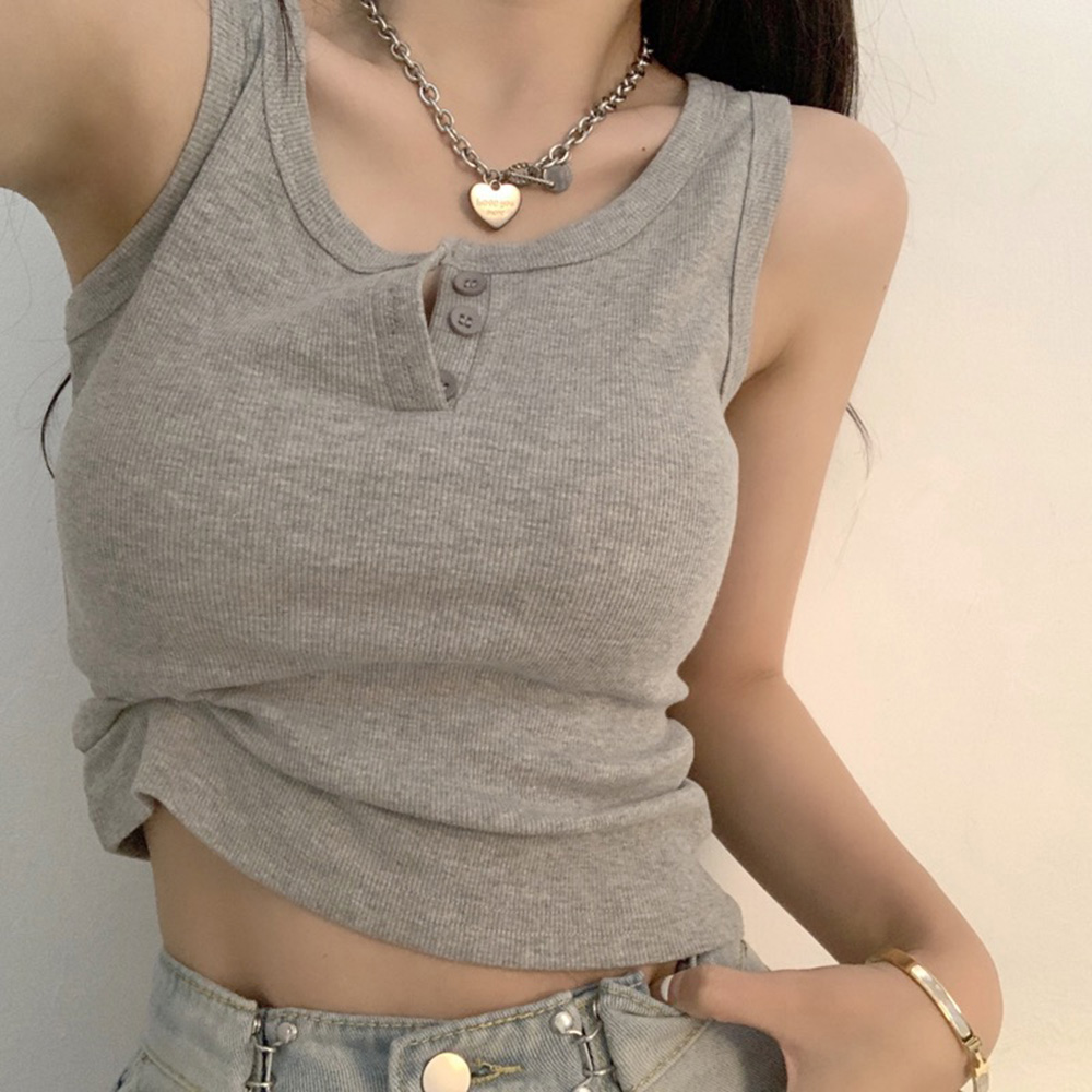Summer Clothing Teens - Canotta da donna Camicetta senza maniche