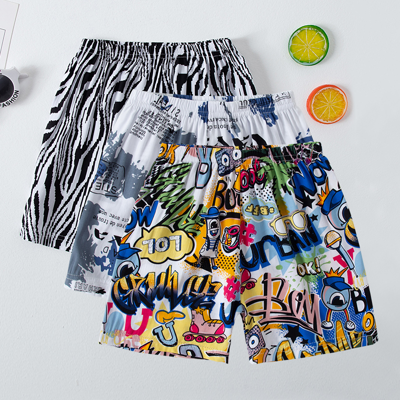 Summer Clothing Toddler - Pantaloncini da spiaggia sottili con stampa