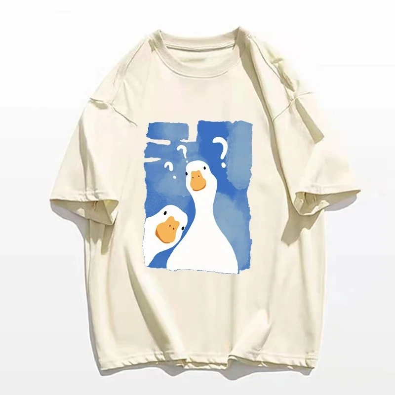 Summer Duck Clothing - T-shirt da donna divertente due anatre