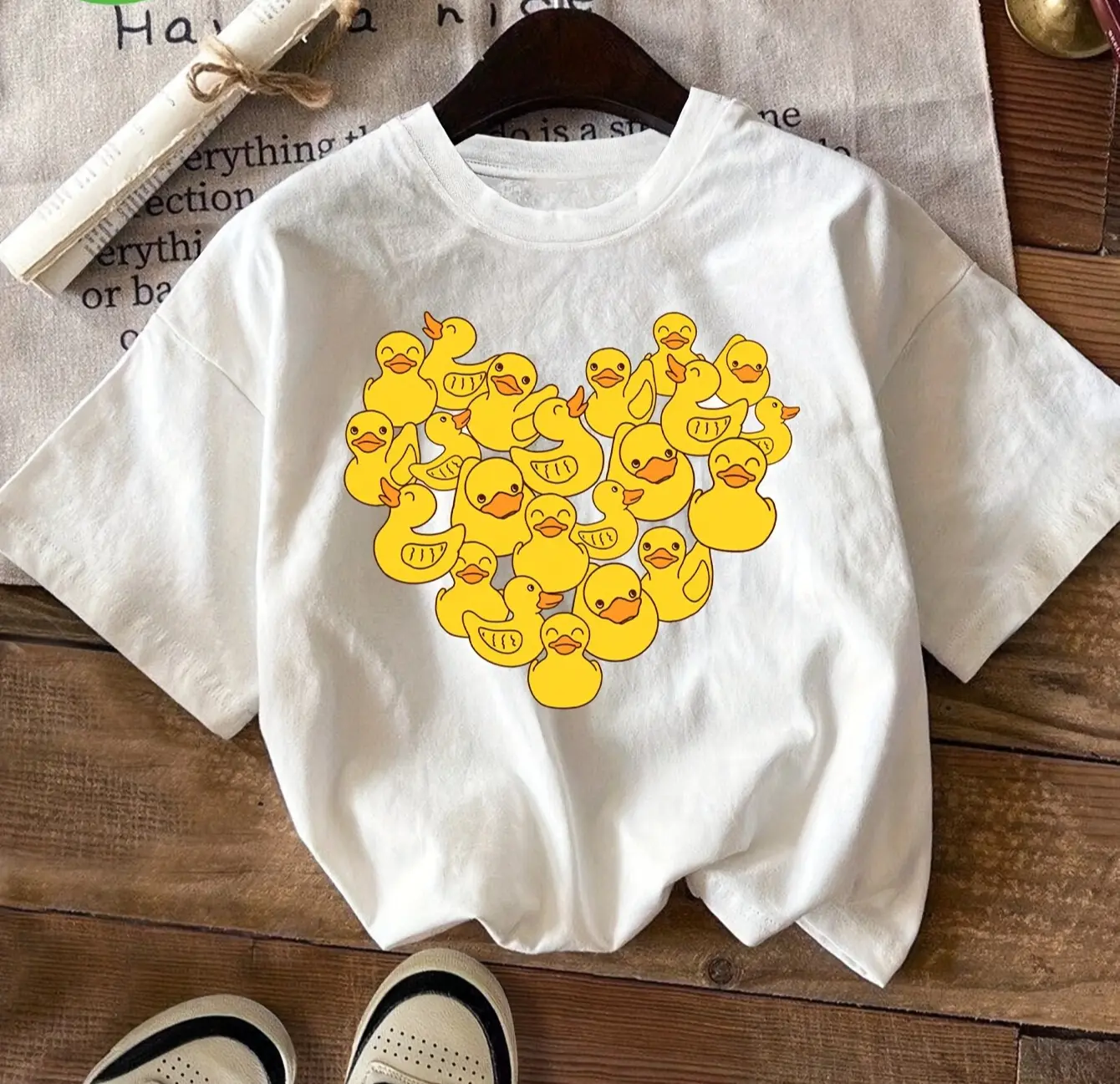 Summer Duck Clothing - T-shirt Casual da Donna a Maniche