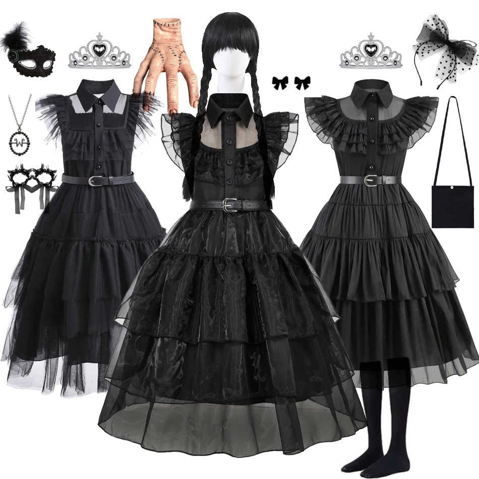 Summer Clothing Teens - Costumi neri Abito per ragazze Costume