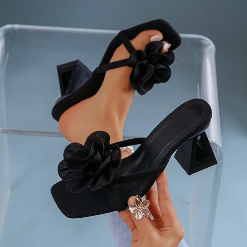 Summer Clothing Offers - Sandali da Donna con Decorazione Floreale