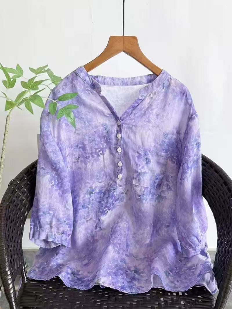 Japan Summer Clothing Women - Camicie 100% ramia da donna, estive,