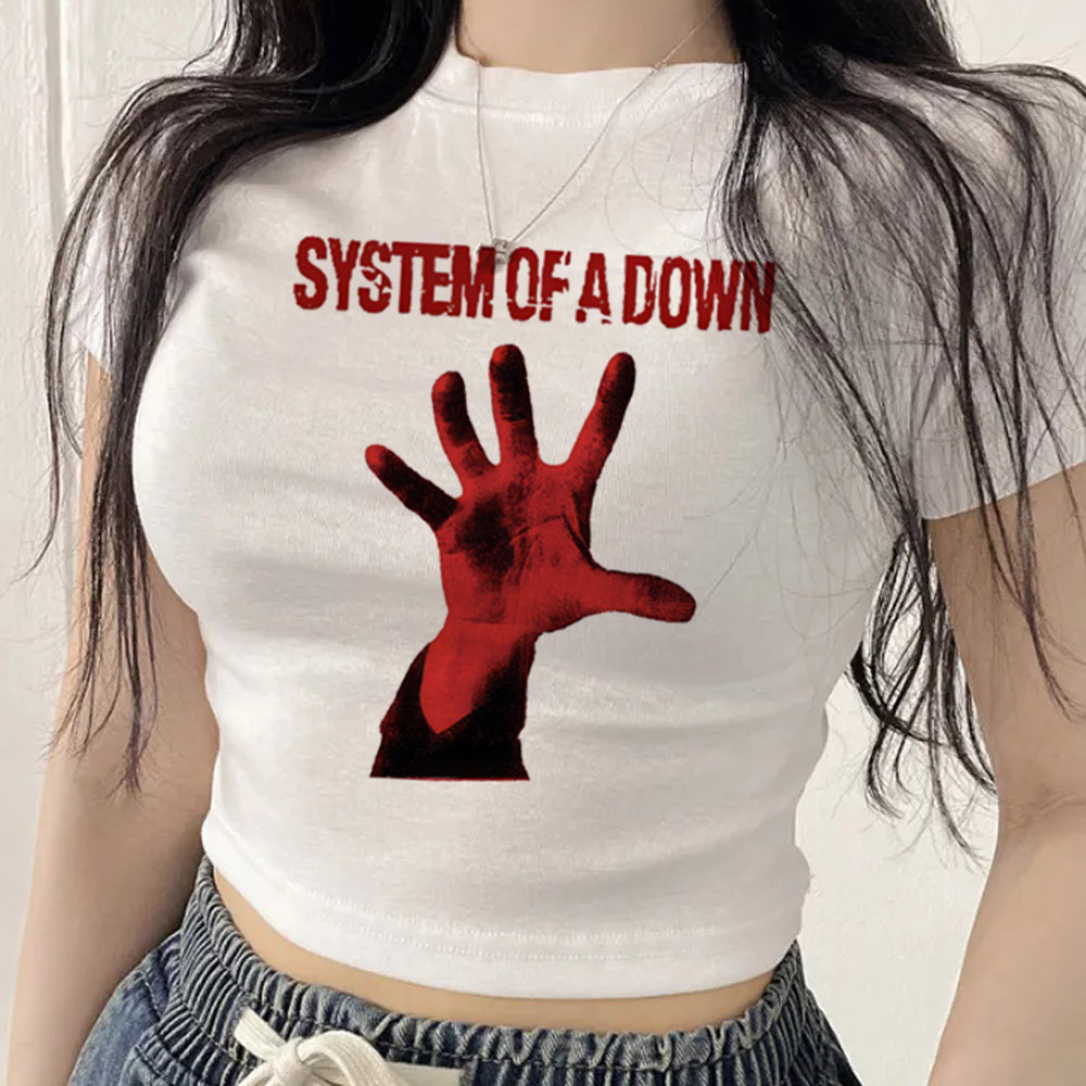 Crop top System of a Down per  - Summer Clothing Teens recensione e prezzo