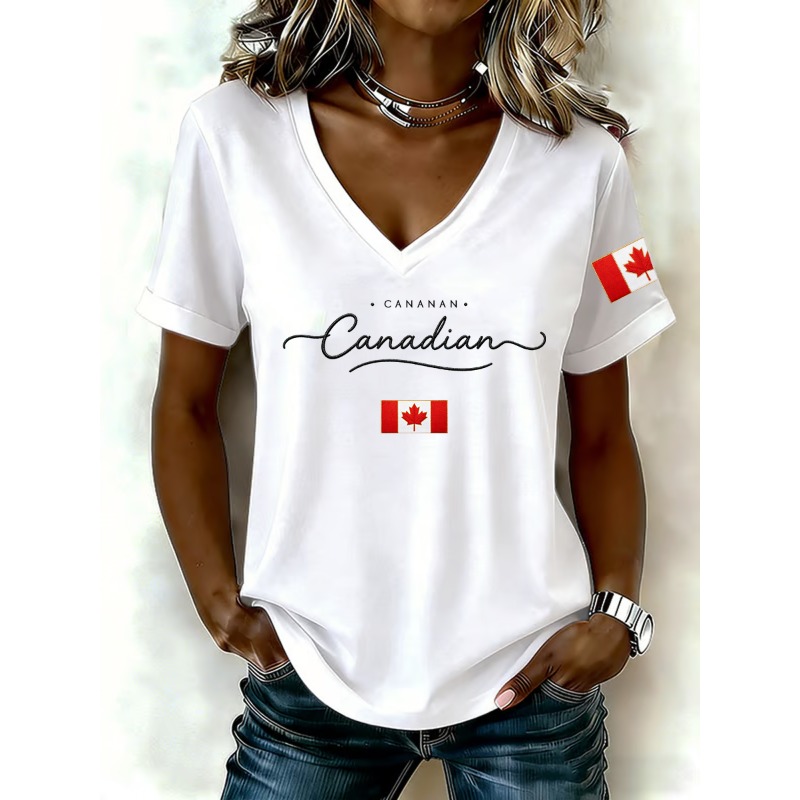 T-shirt da donna con stampa de - Summer Clothing Women Canada recensione e prezzo