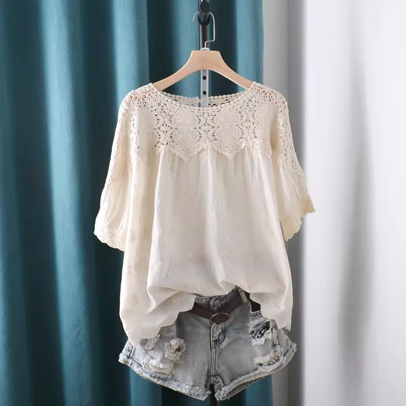 Camicie e Bluse Traforate in P - Japan Summer Clothing Women recensione e prezzo