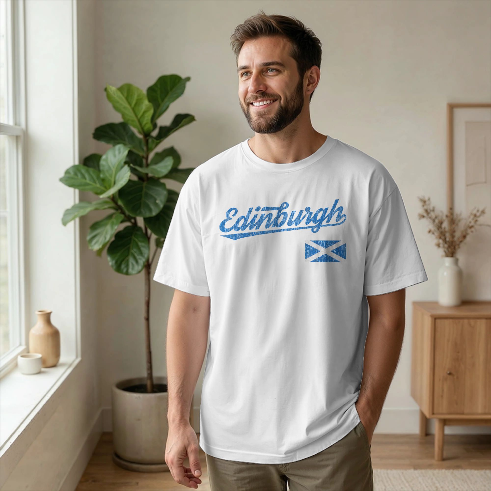 Maglietta da uomo Edinburgh Sc - Summer Clothing Uk Men recensione e prezzo