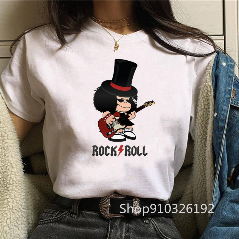 Maglietta Rock Roll Mafalda Di - Summer Clothing Teens recensione e prezzo
