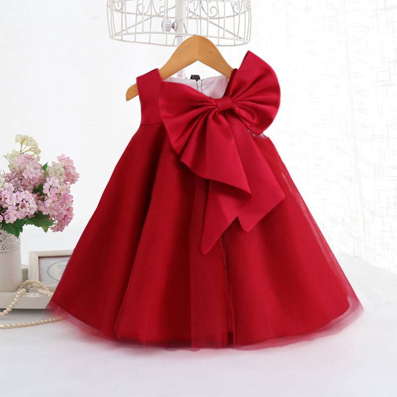Summer Big Bow Baby Girl Dress - Summer Clothing Toddler recensione e prezzo