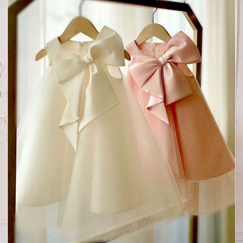 Summer Big Bow Baby Girl Dress - Summer Clothing Toddler recensione e prezzo