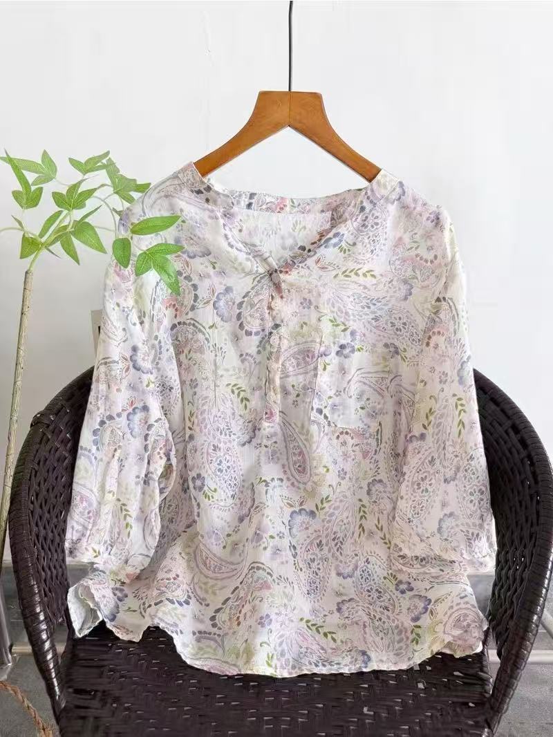 Camicie 100% ramia da donna, e - Japan Summer Clothing Women recensione e prezzo