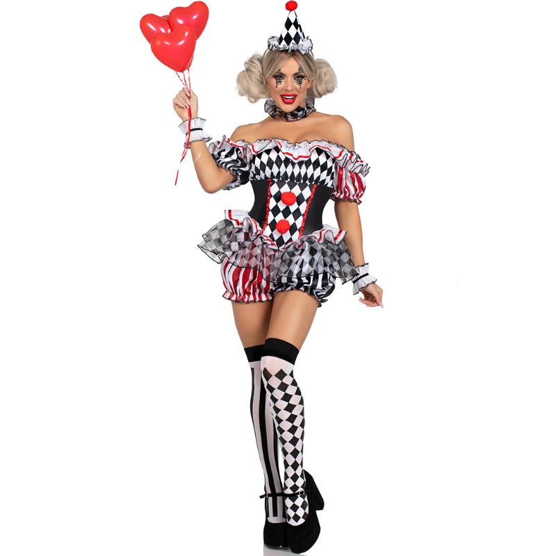 Costume da Clown per Donna, Ab - Romper Playsuit Women recensione e prezzo
