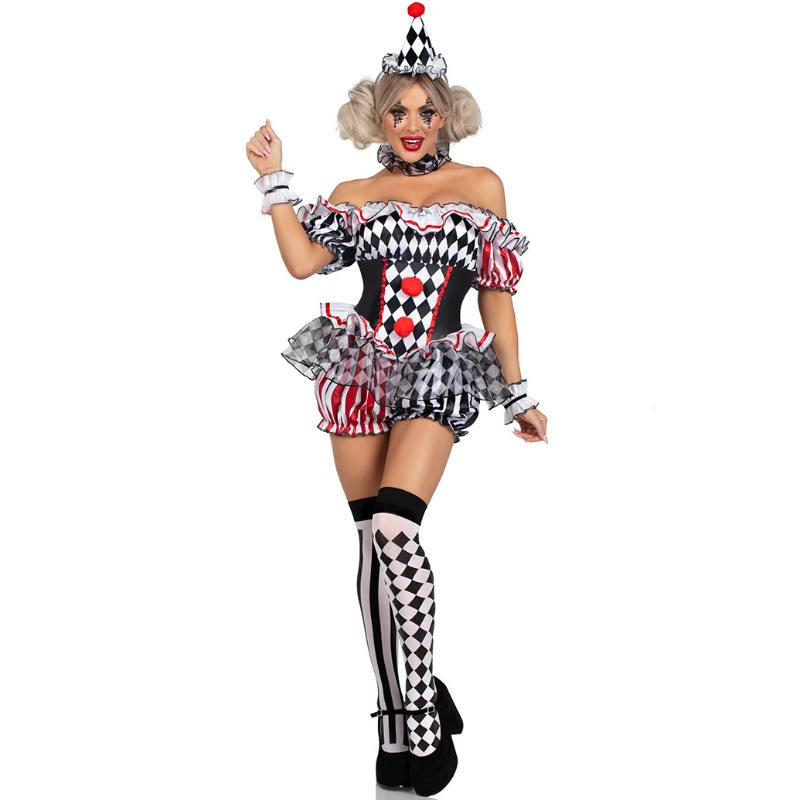 Costume da Clown per Donna, Ab - Romper Playsuit Women recensione e prezzo