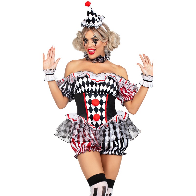 Costume da Clown per Donna, Ab - Romper Playsuit Women recensione e prezzo