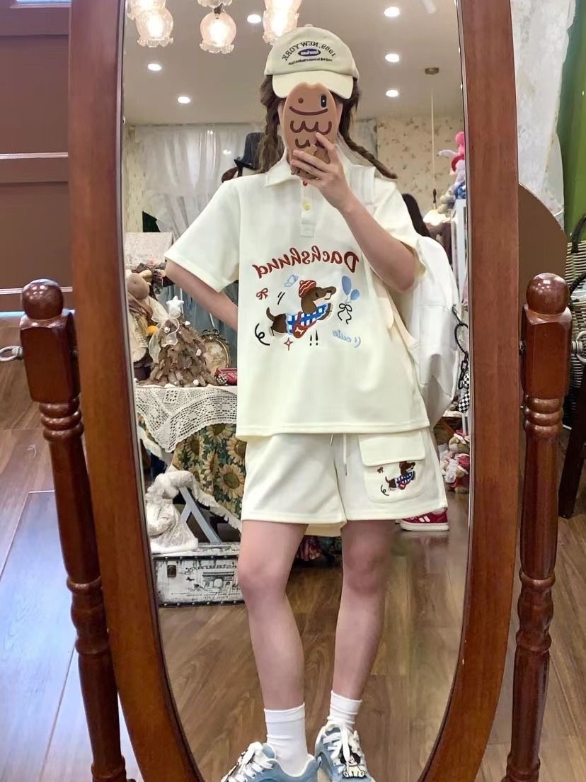 Polo stile giapponese con cane - Japan Summer Clothing Women recensione e prezzo